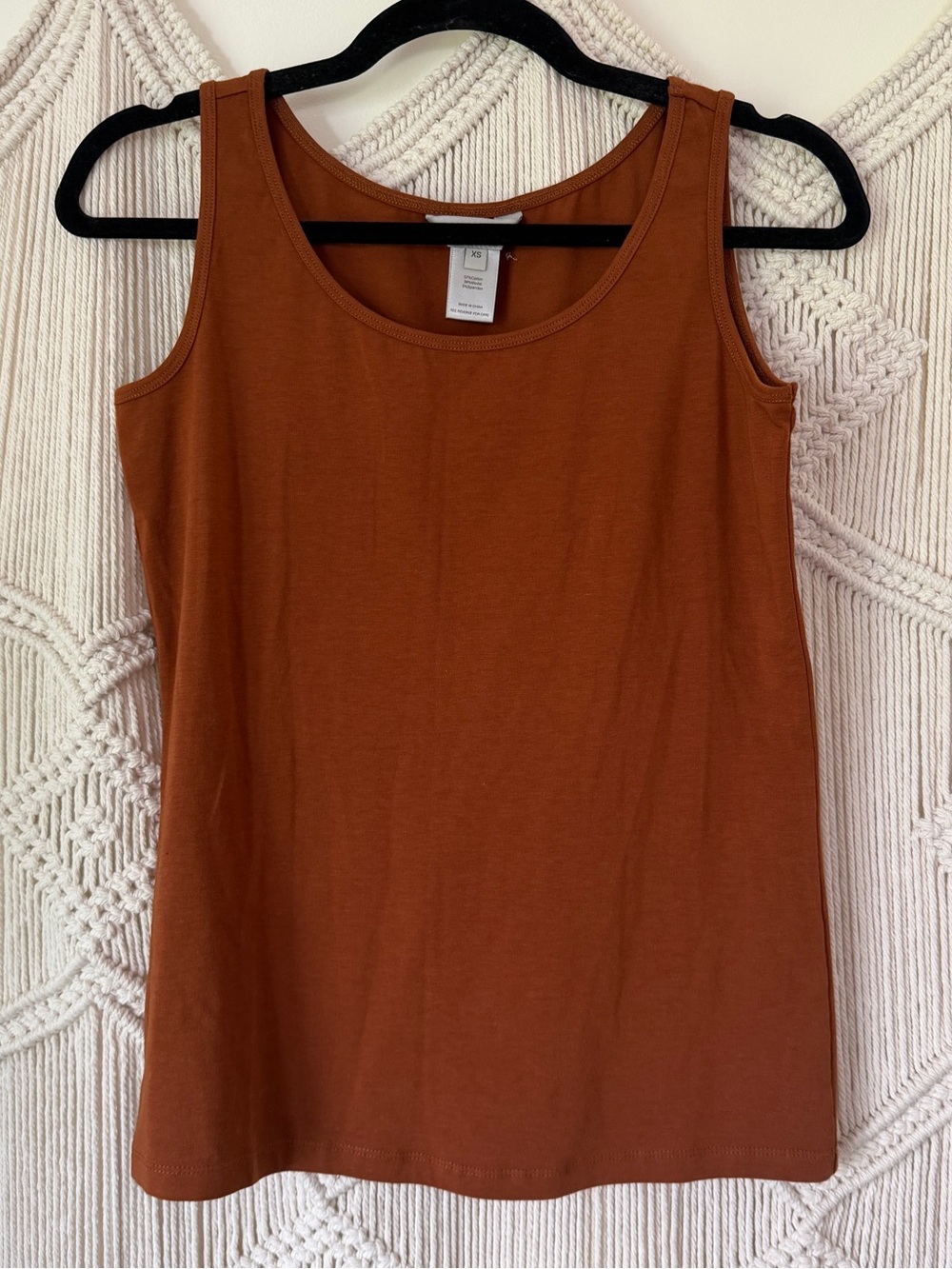 Multiples Rust Brown Soft Tank Camisole XS